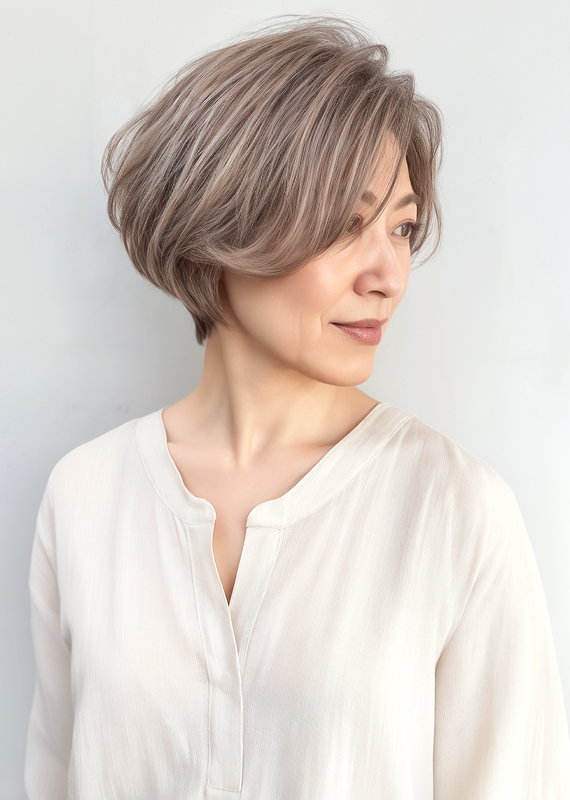 上品レイヤーボブ