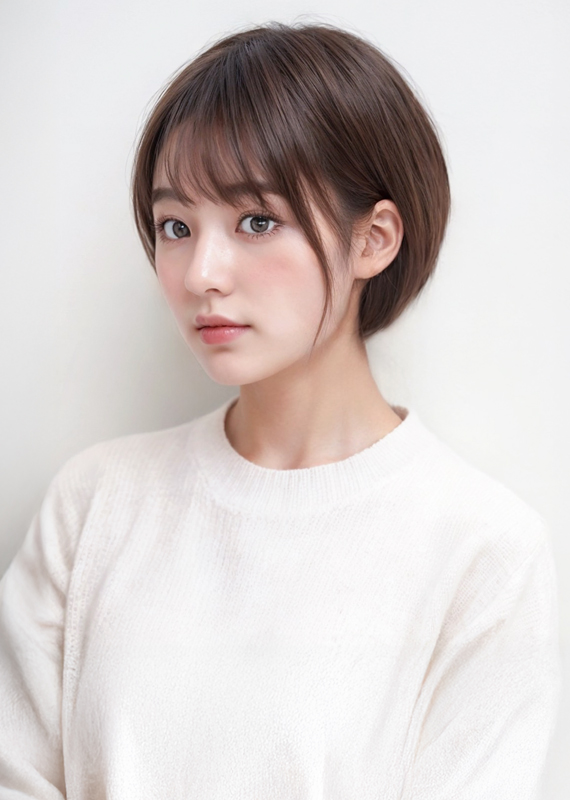 透け感ワンカールボブ